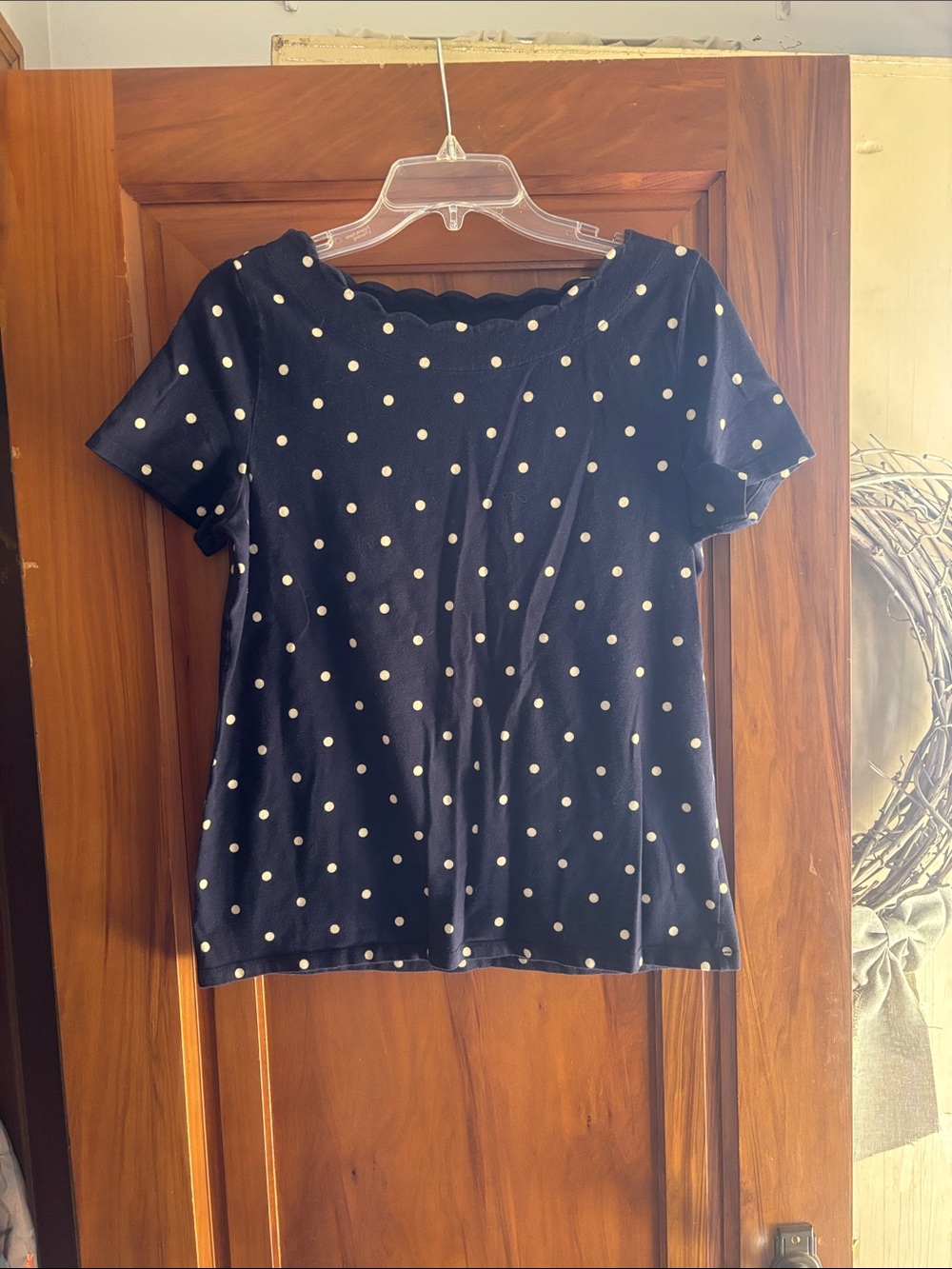 Talbots polka dot tee!